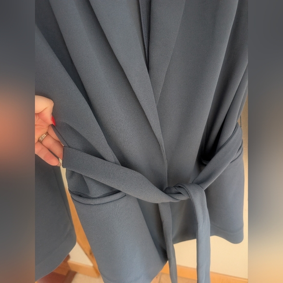 White House Black Market Dusty Blue Blazer - Picture 5 of 10